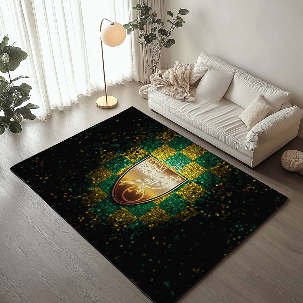 Tapis Norwich City FC EFL Championship Green Checkered