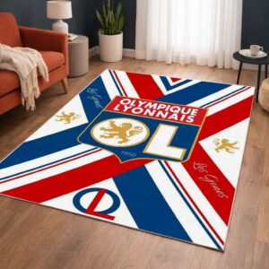 Alternative view of Tapis OL Olympique Lyonnais French Football Team 06