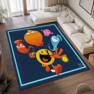 Alternative view of Tapis Pac-Man et les fantômes