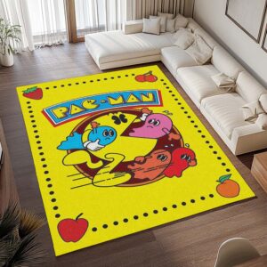 Alternative view of Tapis Pac-Man mange les fantômes