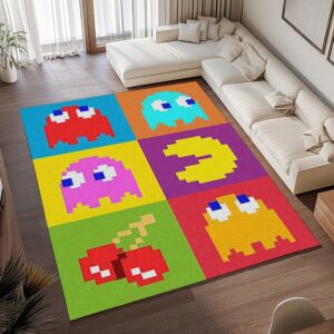 Alternative view of Tapis Pac-Man – Fantômes et fruits