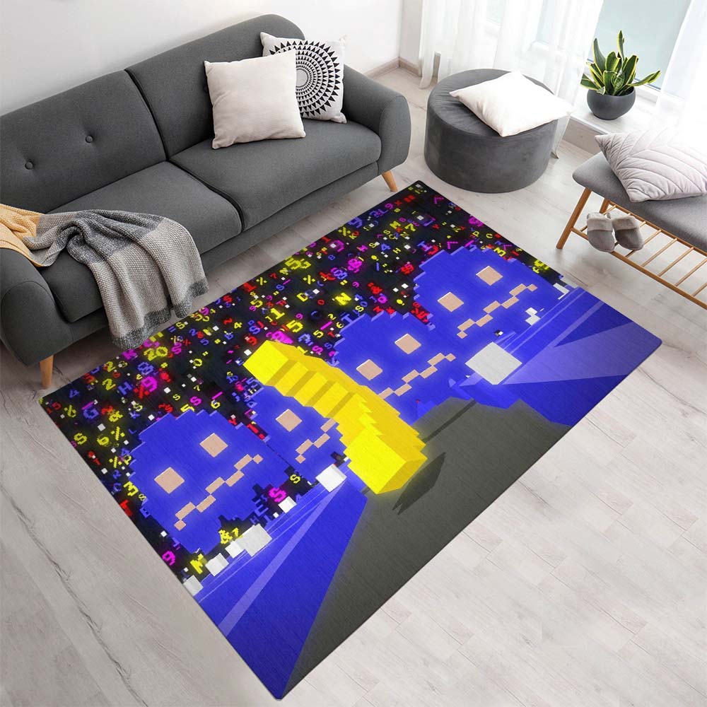 Tapis Pac-Man et les fantômes – Style Minecraft