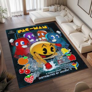 Alternative view of Tapis Pac-Man et tous les personnages du jeu