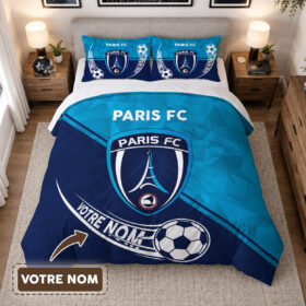 Housse de Couette Paris Football Club – Parure de Lit PFC 3D Imprimé Supporter