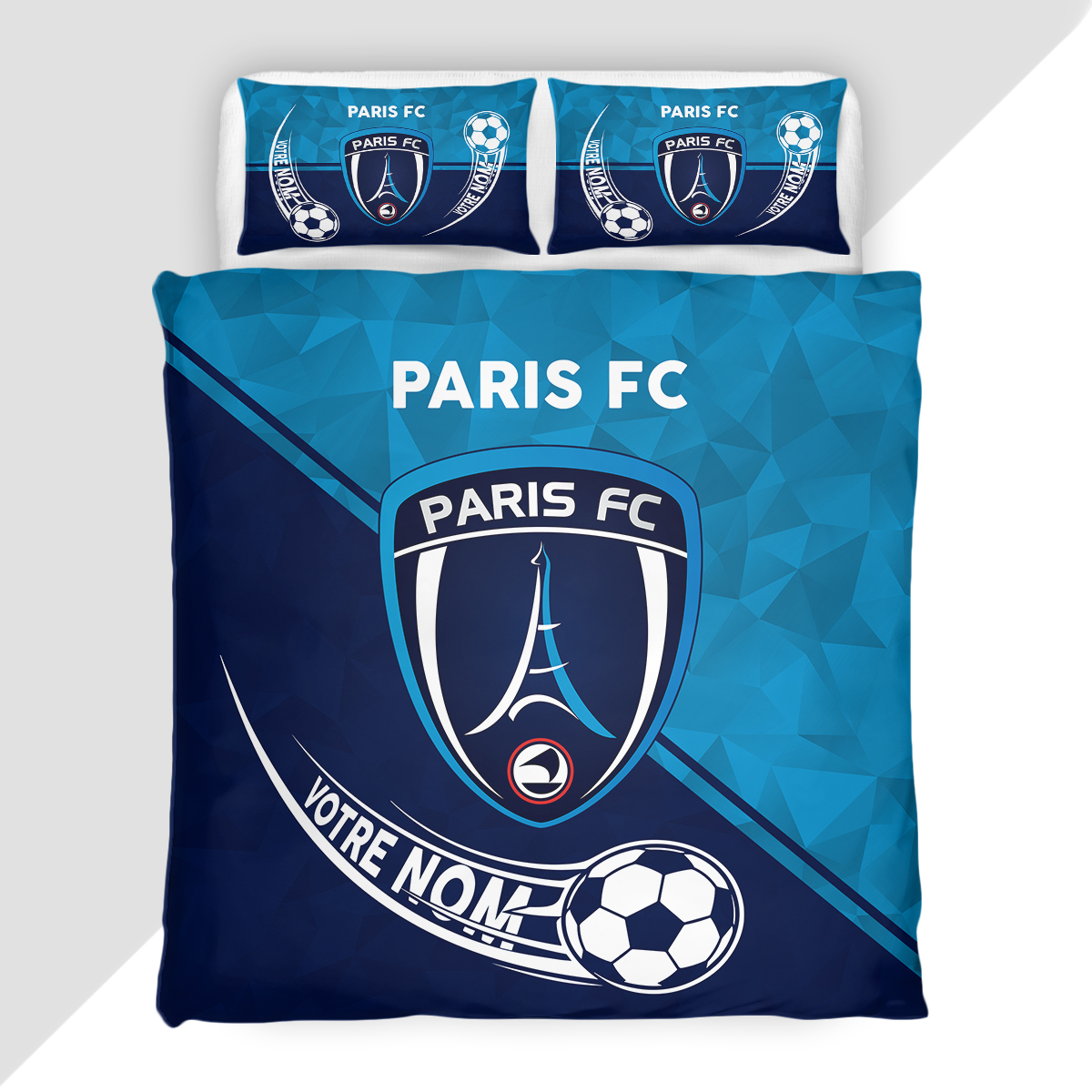 Housse de Couette Paris Football Club - Parure de Lit PFC 3D Imprimé Supporter – Image 2