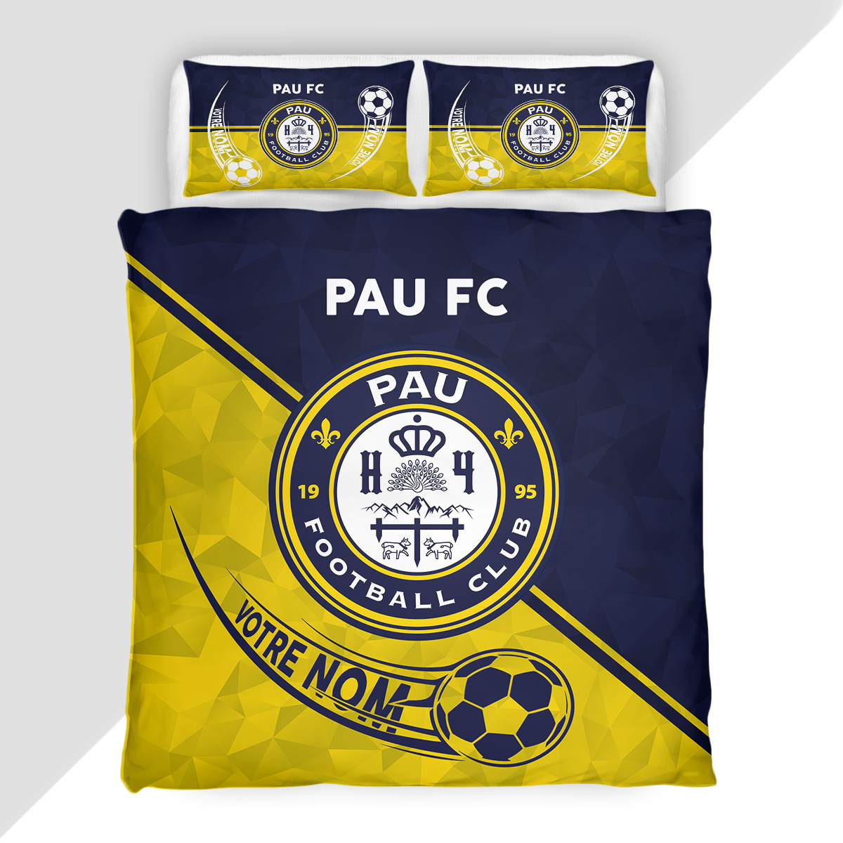 Housse de Couette Pau Football Club - Parure de Lit Pau FC 3D Imprimé Supporter – Image 2