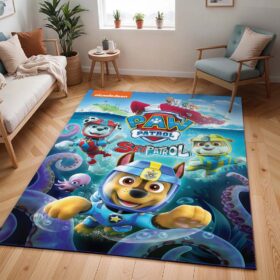 Tapis Pat’ Patrouille – Tous les personnages sous la mer