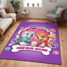 Tapis Pat’ Patrouille – Everest et Skye personnalisé