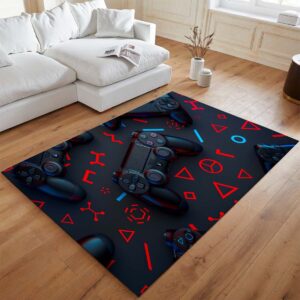 Alternative view of Tapis Manette PlayStation – Noir et rouge