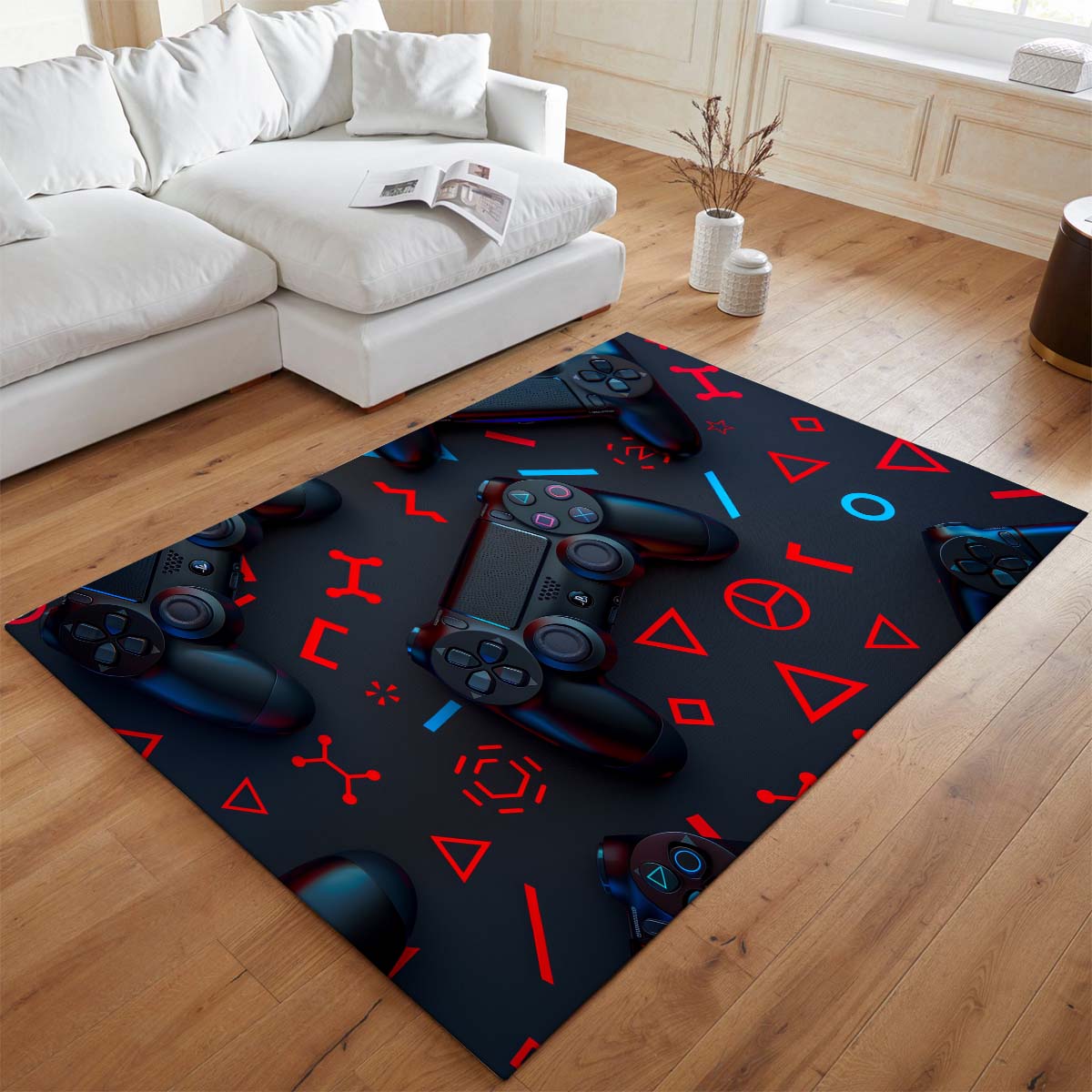 Tapis Manette PlayStation – Noir et rouge – Image 2