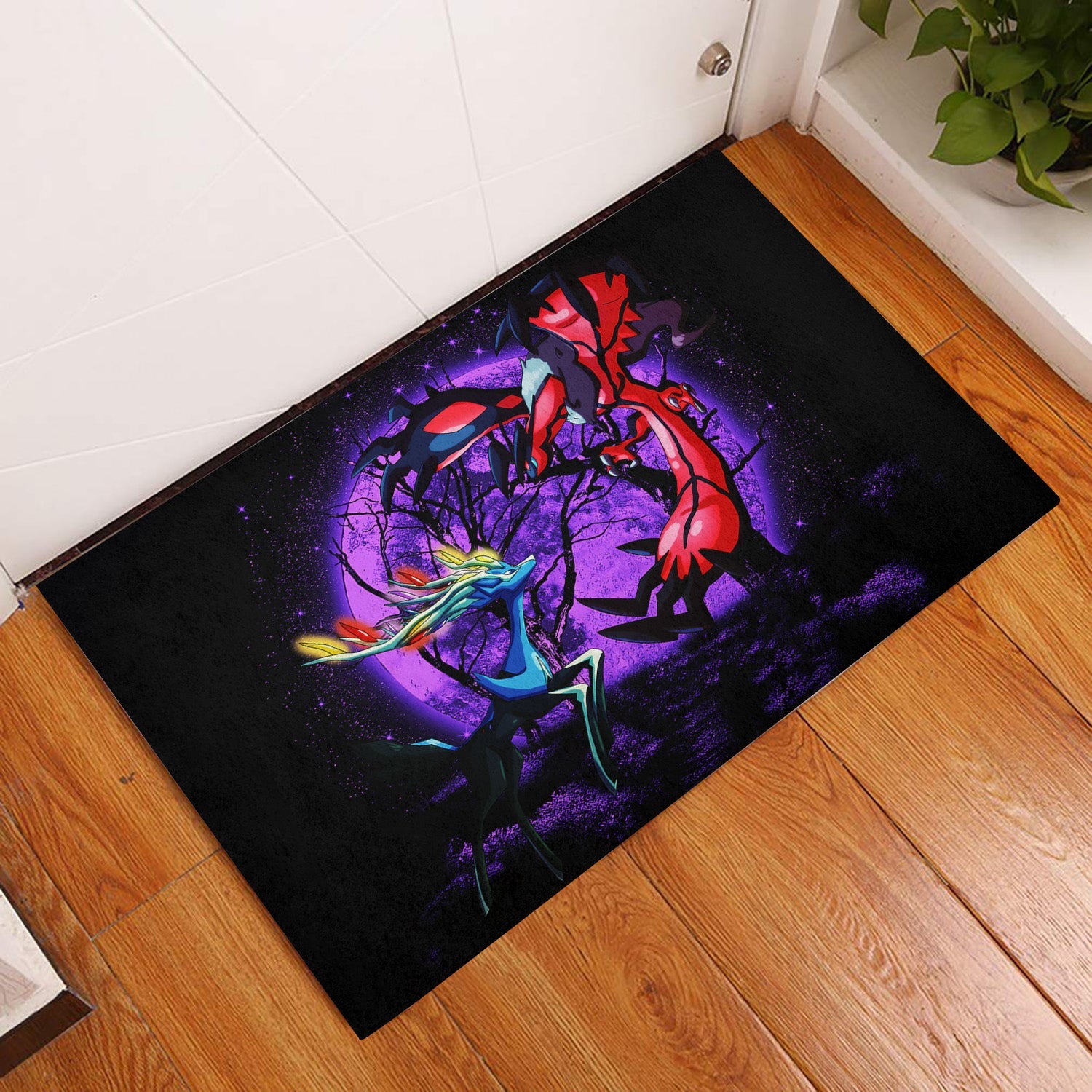 Tapis Pokemon X Y Yveltal And Xerneas Moonlight Doormat Home Decor – Image 3