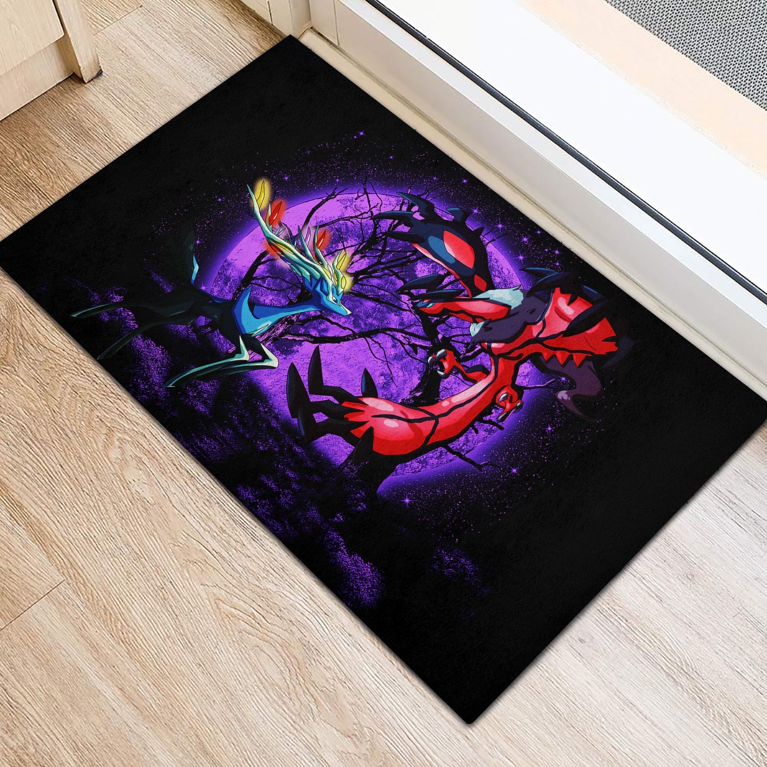 Tapis Pokemon X Y Yveltal And Xerneas Moonlight Doormat Home Decor – Image 2