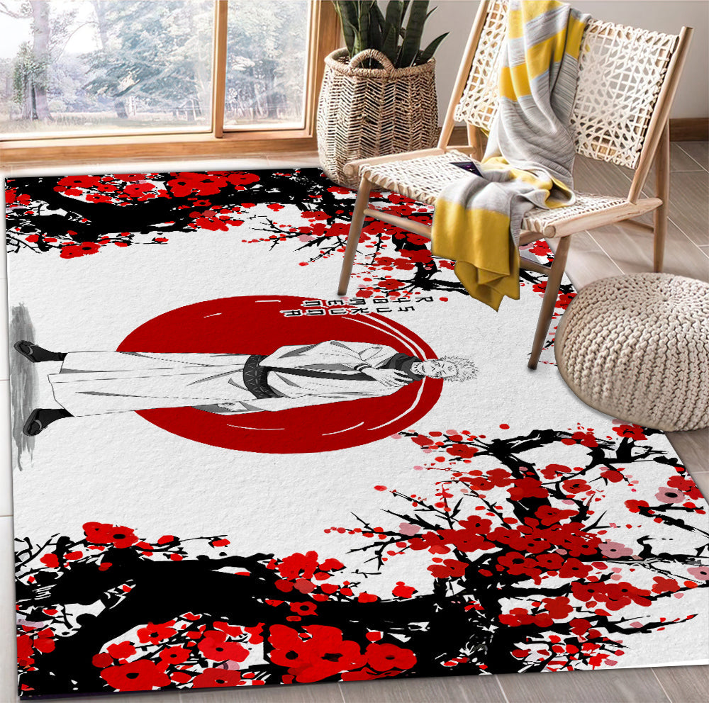 Tapis Ryomen Sukuna Jujutsu Kaisen Anime Japan Style Carpet Rug Home Room Decor – Image 2