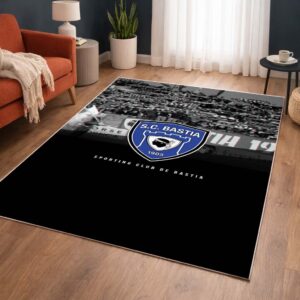 Alternative view of Tapis SC Bastia Football Team 03