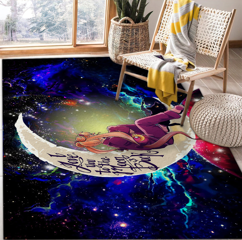 Tapis Sailor Moon Love You To The Moon Galaxy Rug Carpet Rug Home Room Decor – Image 2