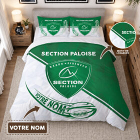 Housse de Couette Section Paloise – Parure de Lit Rugby 3D Imprimé Supporter