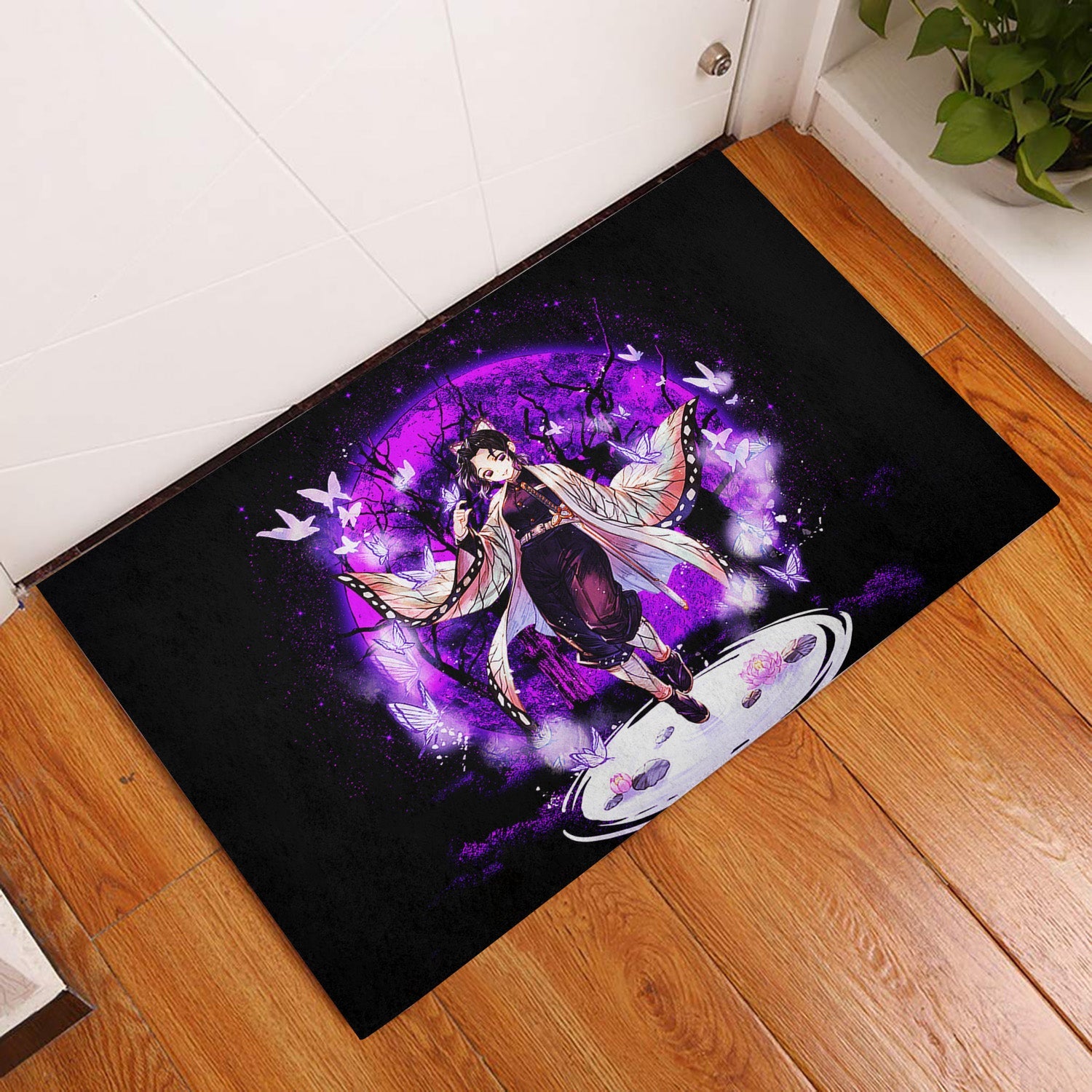 Tapis Shinobu Demon Slayer Moonlight Doormat Home Decor – Image 3