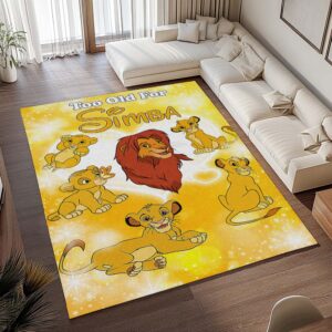 Alternative view of Tapis Simba – Le Roi Lion – Trop vieux pour Simba