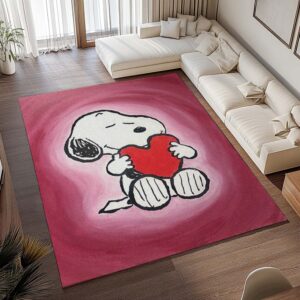 Alternative view of Tapis Snoopy – Cœur d’amour – Les Peanuts