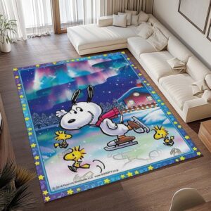 Alternative view of Tapis Snoopy – Sur la patinoire