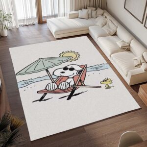 Alternative view of Tapis Snoopy – À la plage