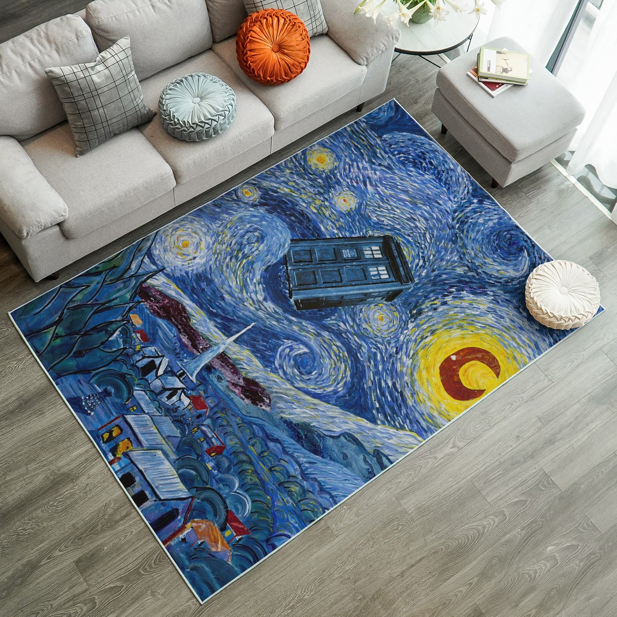 Tapis Starry Night Doctor Who Ii Rug Carpet Rug Home Room Decor – Image 3