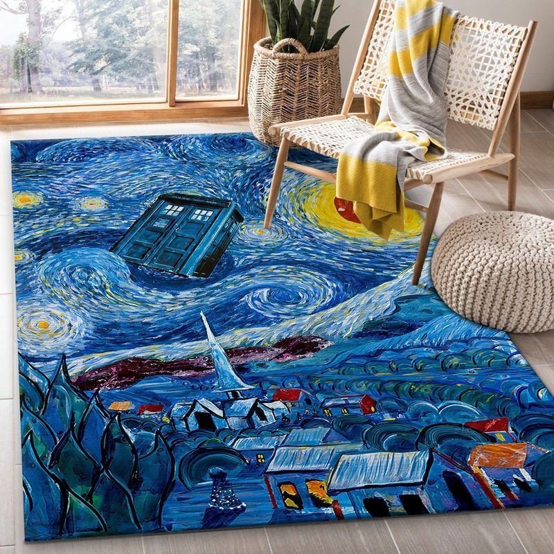 Tapis Starry Night Doctor Who Ii Rug Carpet Rug Home Room Decor – Image 2