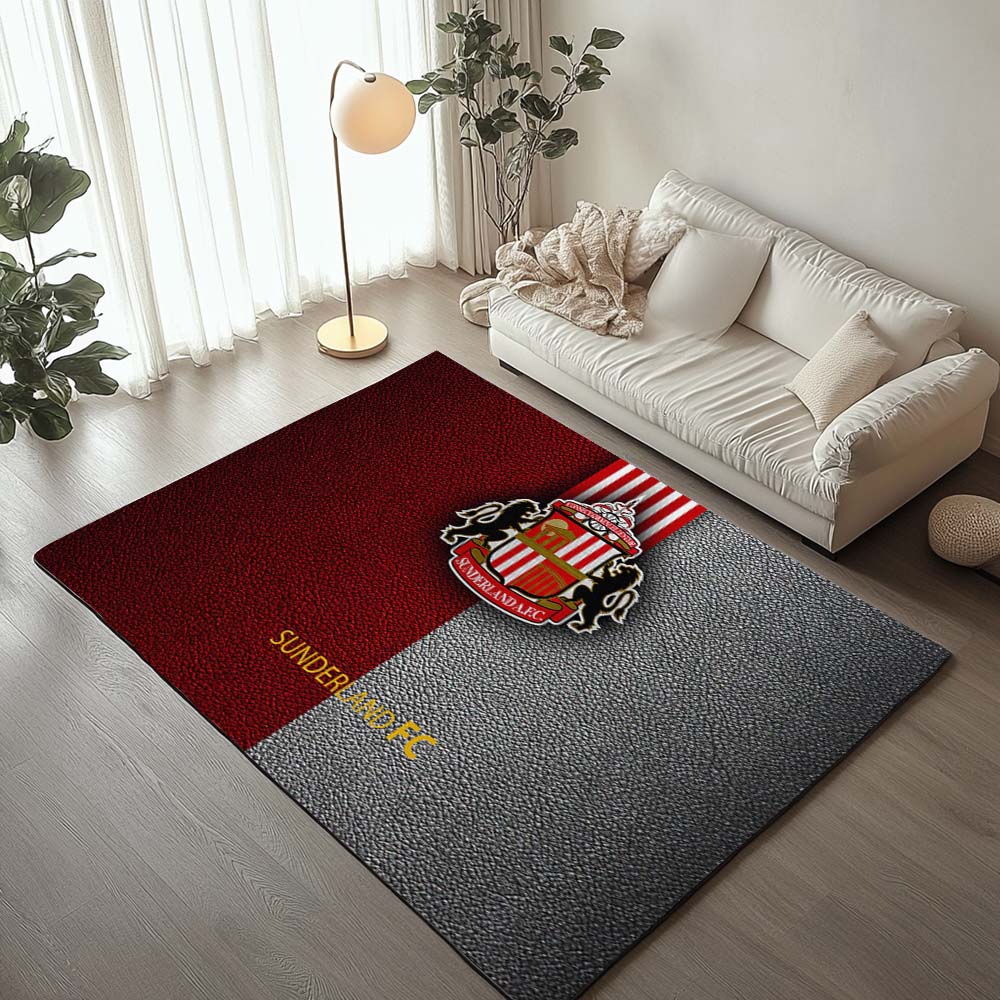 Tapis Sunderland A.F.C FC EFL Championship Leather Background
