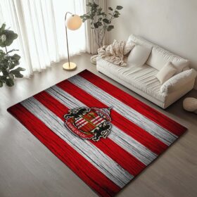 Tapis Sunderland A.F.C FC EFL Championship Red White Wooden