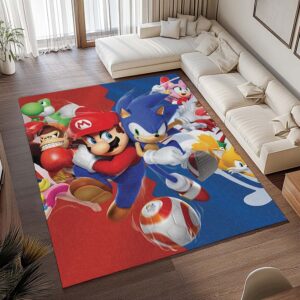 Alternative view of Tapis Super Mario & Sonic – Personnages Nintendo