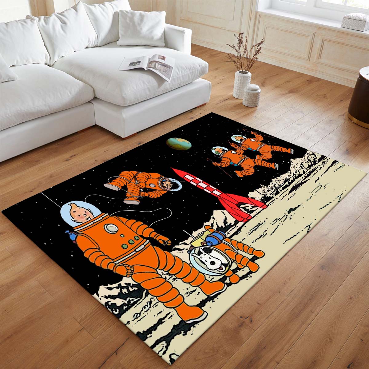 Tapis Tintin – On a marché sur la Lune – Image 2