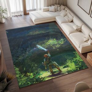 Alternative view of Tapis The Legend of Zelda – Link dans la forêt