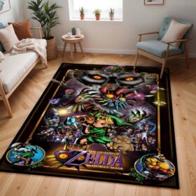 Tapis The Legend of Zelda – Majora’s Mask – Lune et Skull Kid