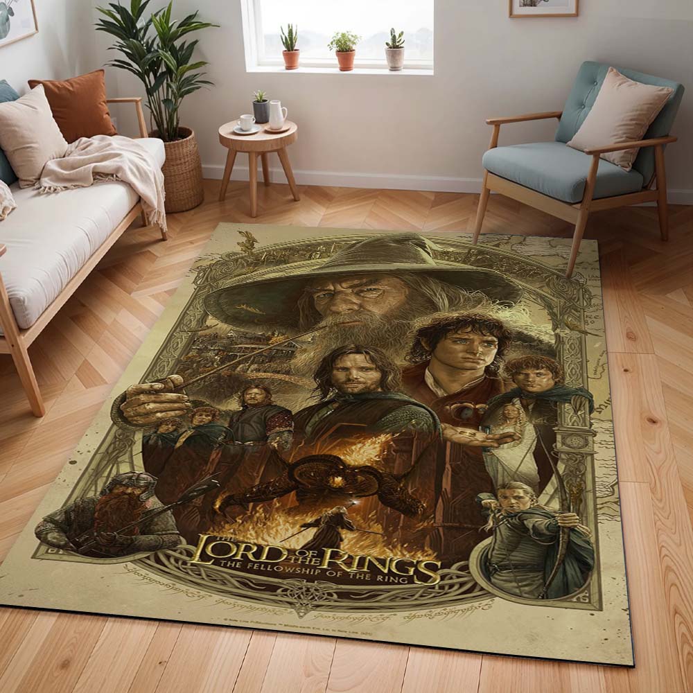 Tapis Le Seigneur des Anneaux – La Communauté de l’Anneau – Tous les personnages