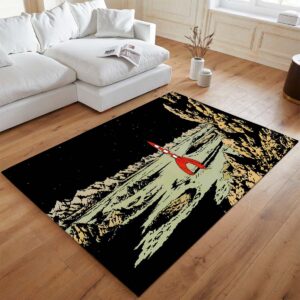 Alternative view of Tapis La Fusée lunaire – Les Aventures de Tintin 3