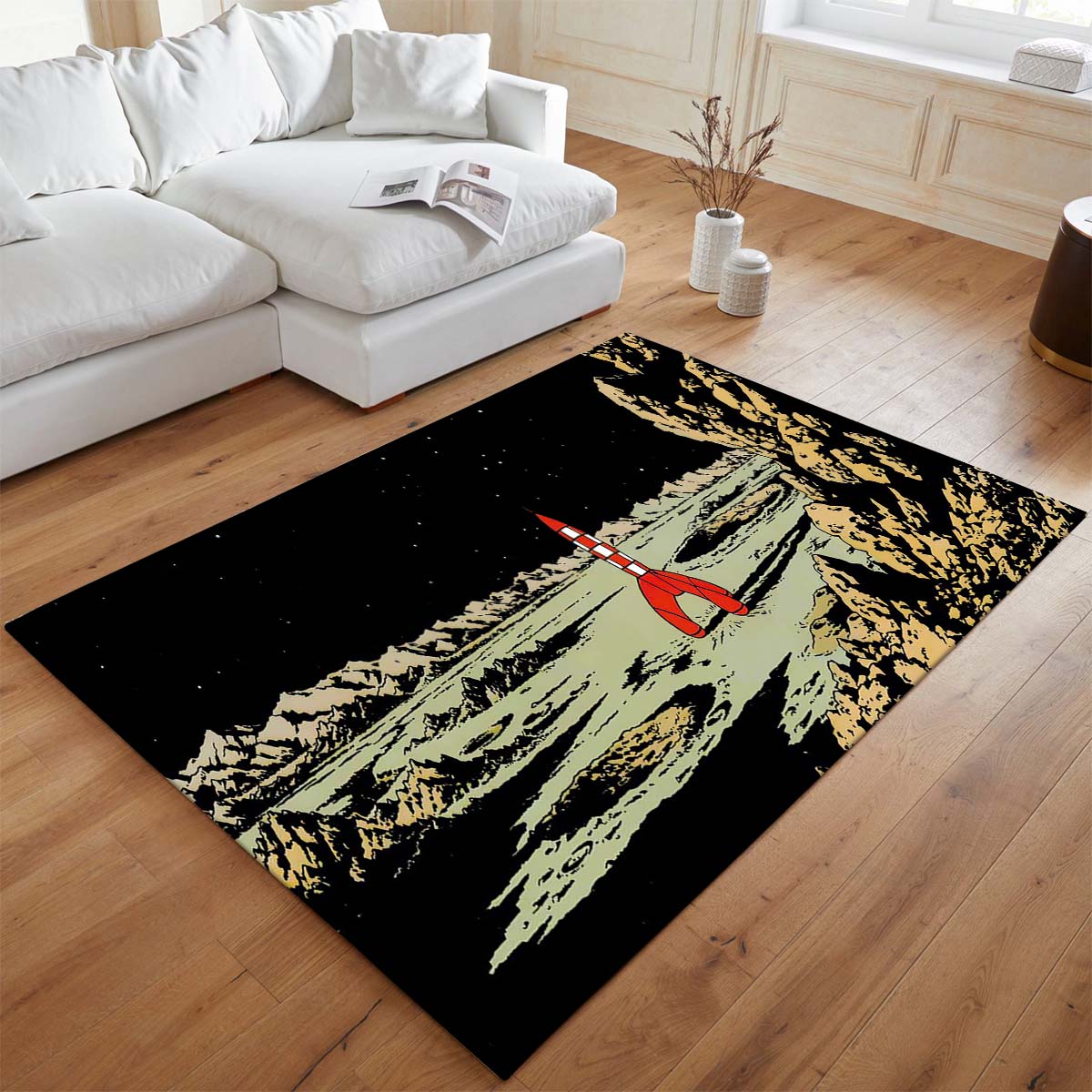 Tapis La Fusée lunaire – Les Aventures de Tintin 3 – Image 2