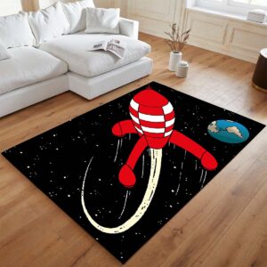 Alternative view of Tapis La Fusée lunaire – Les Aventures de Tintin 4