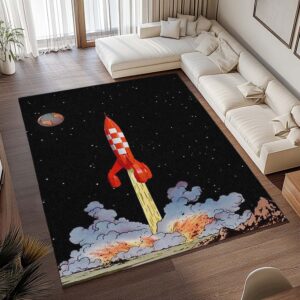 Alternative view of Tapis La Fusée Lunaire – Les Aventures de Tintin 5