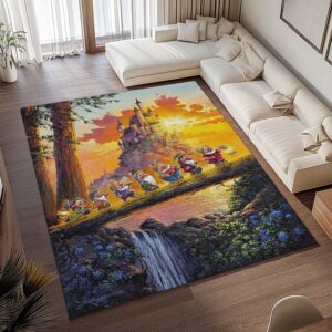 Alternative view of Tapis Les Sept Nains – Blanche-Neige – Disney 02