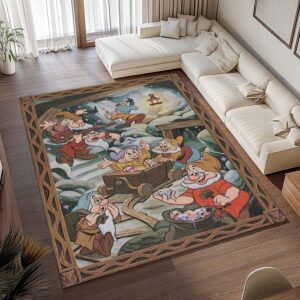 Alternative view of Tapis Les Sept Nains – Blanche-Neige – Disney