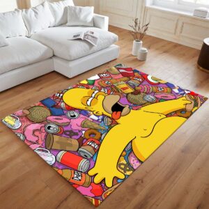 Alternative view of Tapis Les Simpson – Homer Simpson