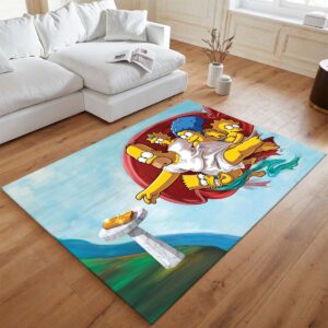 Alternative view of Tapis Les Simpson – La Création d’Adam