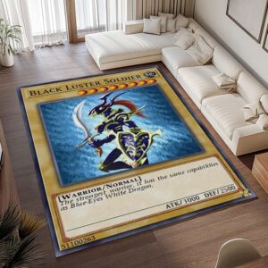 Alternative view of Tapis Guerrier Noir avec armure brillante – Tournoi