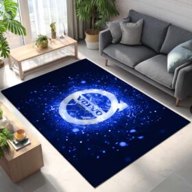 Tapis Car Volvo Blue Neon Lights