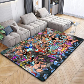Tapis WWE RAW Carpet Living Room Bedroom Sofa Rug Door Mat 02