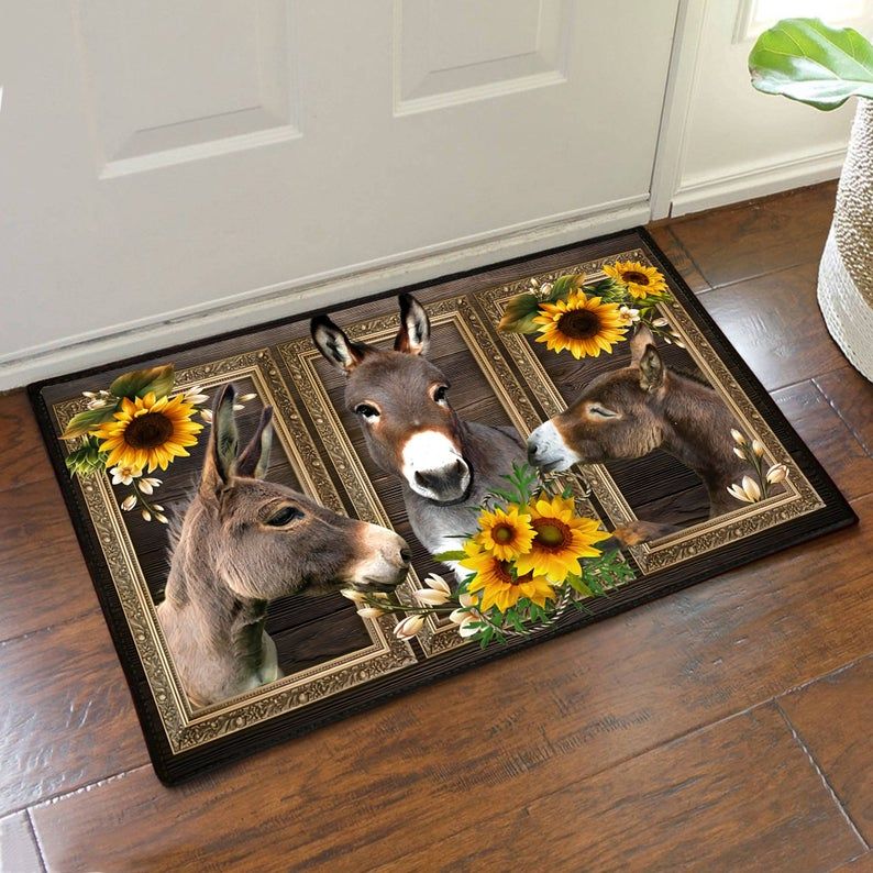 Tapis Donkey Lovely Sunflowers Doormat Home Decor – Image 2