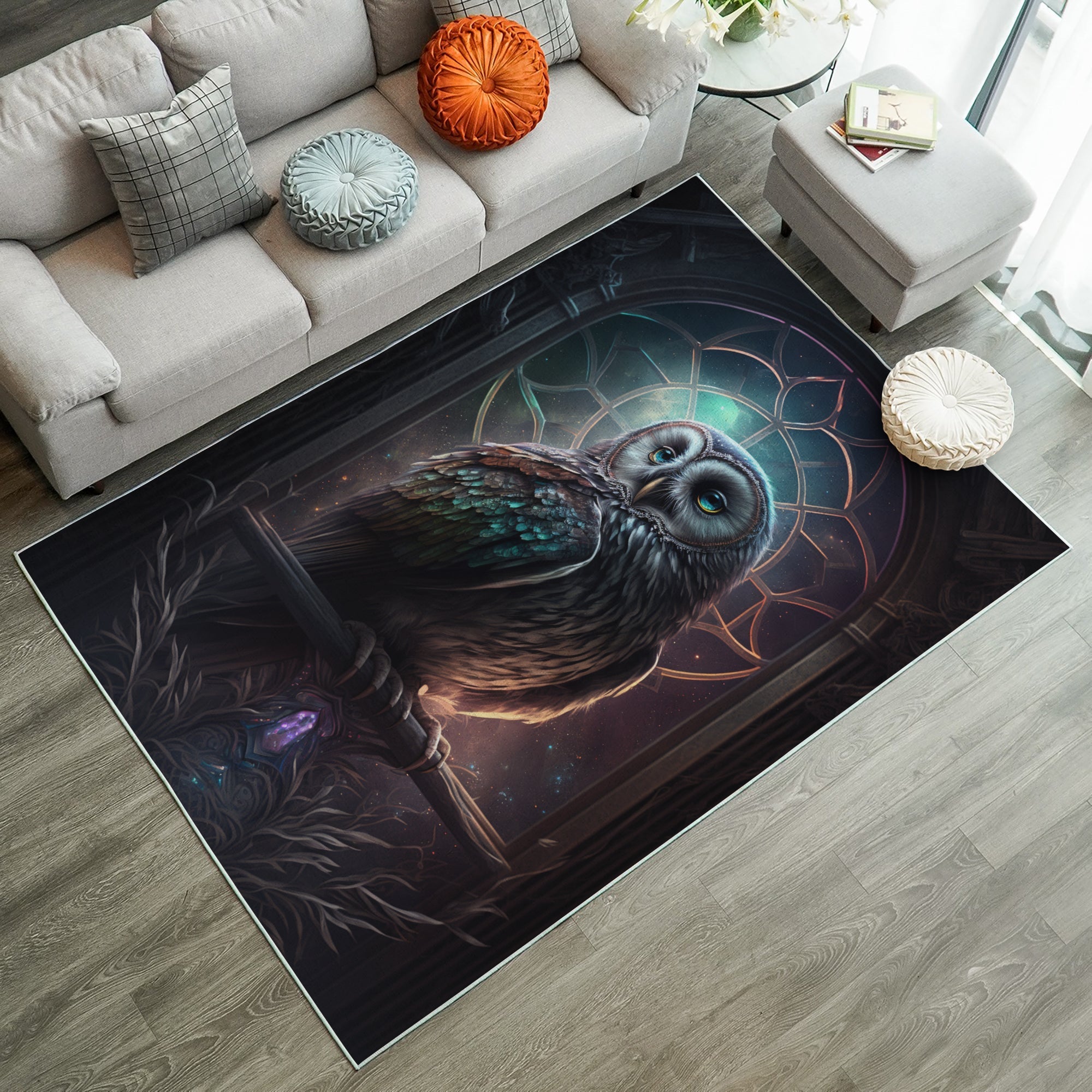 Tapis Magic Owl 1 Carpet Rug Home Room Decor – Image 3