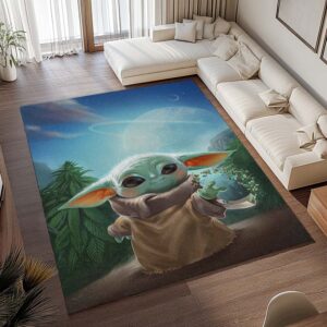 Alternative view of Tapis Star Wars – Baby Yoda 2