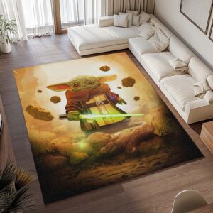 Alternative view of Tapis Star Wars – Baby Yoda 3