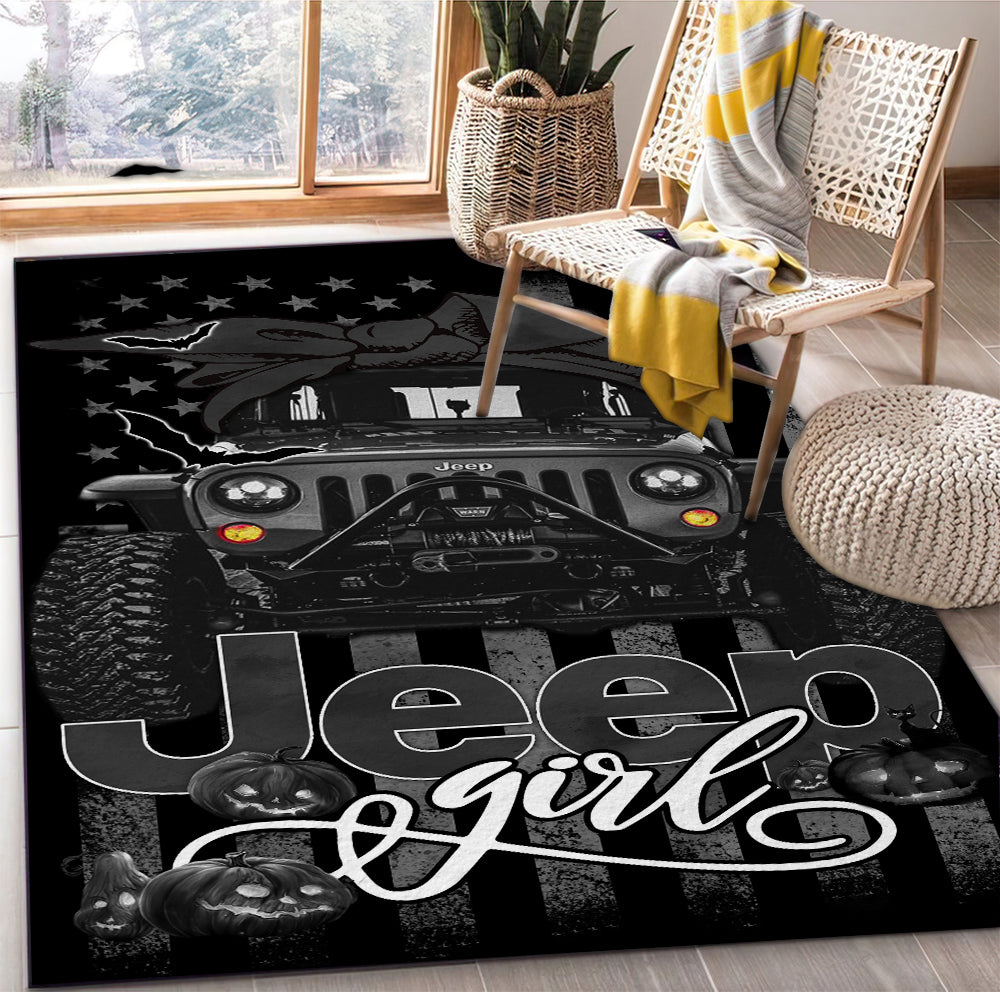 Tapis Black Jeep Girl Halloween Carpet Rug Home Room Decor – Image 2